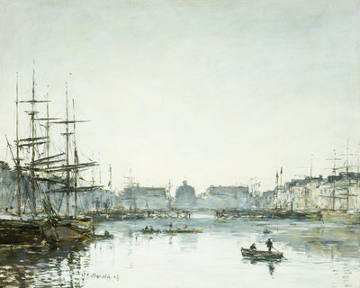 Le Havre, Ticaret Havzası, 1894 by Eugene Louis Boudin