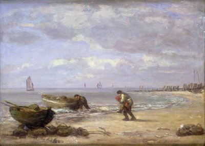 Honfleur yakınlarındaki Alçak Gelgit by Eugene Louis Boudin