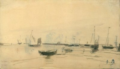 Deniz Manzarası recto, 1870-85. by Eugene Louis Boudin
