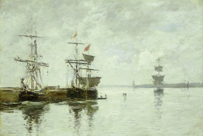 Liman Sahnesi, c.1880 by Eugene Louis Boudin