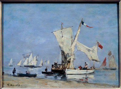 Yelkenli Boyama Eugene Louis Boudin (1824-1898) 1869 Güneş. 0,24x0,33 m Paris, Orsay Müzesi by Eugene Louis Boudin