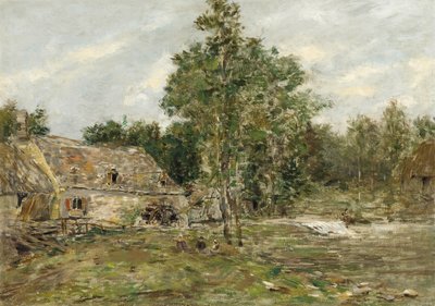 Saint-Cenery, Değirmen, c.1890-92 by Eugene Louis Boudin