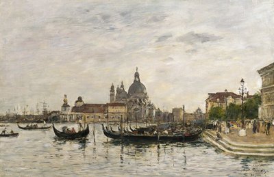 Santa Maria della Salute ve Dogana, Venedik by Eugene Louis Boudin