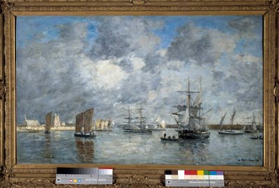 Eugene Louis Boudin (1824-1898) tarafından Carnaret Limanı Tablosu. 1872. Soluk. 0,55 x 0,89 m. Paris, Musee d