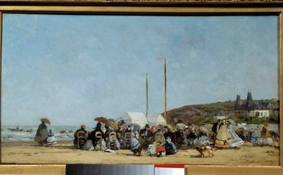 Trouville Plajı by Eugene Louis Boudin