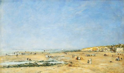 Trouville, Sahilden Genel Görünüm; Trouville, Sahilden Genel Görünüm, 1890 by Eugene Louis Boudin