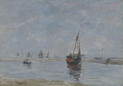 Trouville Alçak Gelgitte, 1888-95 dolayları by Eugene Louis Boudin