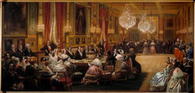 Aubert, Opera comique şarkıcılarını Louis Philippe I (1773-1850), kraliyet ailesi Kraliçe Victoria ve Prens Albert