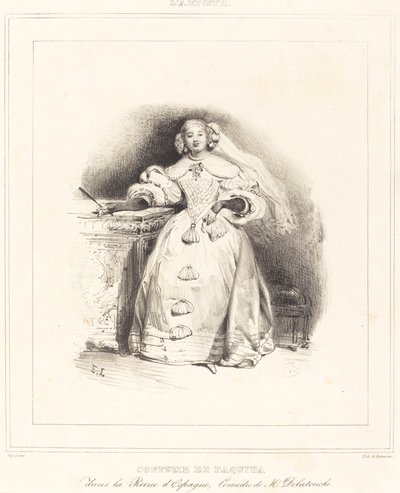İspanya Kraliçesi Paquita Kostümü by Eugene Louis Lami
