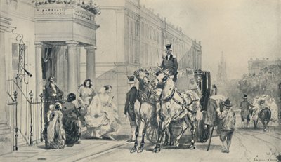 Eaton Meydanı'nda, 1850, 1920 by Eugene Louis Lami