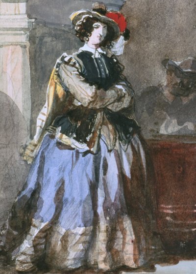 Kadın Portresi, 19. yüzyıl. by Eugene Louis Lami
