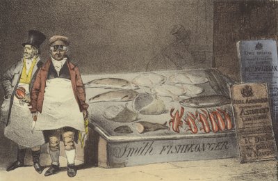 Bir balık tüccarı by Eugene Louis after Lami