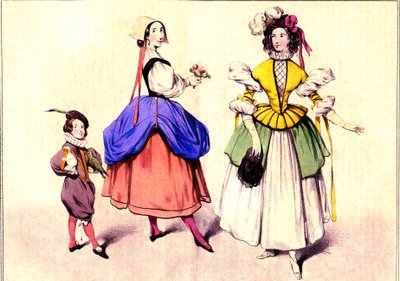 Süslü elbiseler giymek by Eugene Modeste Edmond Lepoittevin