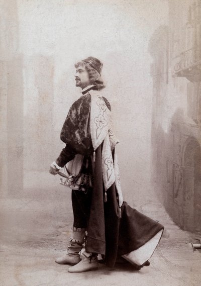 Fransız komedyen Dauvillier, 1900 civarı, fotoğraf Eugene Pirou by Eugene Pirou