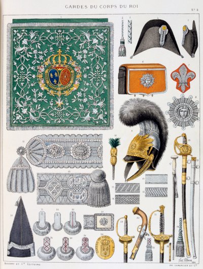 King'in Korumaları, Insignia by Eugene Titeux