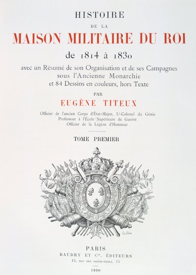 Başlık Sayfası, 1814-1830 by Eugene Titeux