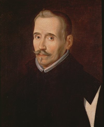 Lope Felix de Vega Carpio 1562-1635 portresi tuval üzerine yağlıboya 102965 detayı by Eugenio Caxes