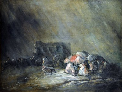 Fırtına (tuval üzerine yağlı boya) by Eugenio Lucas Velázquez