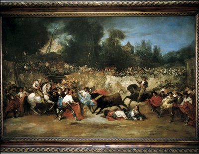 Tasmalı boğa by Eugenio Lucas Villaamil