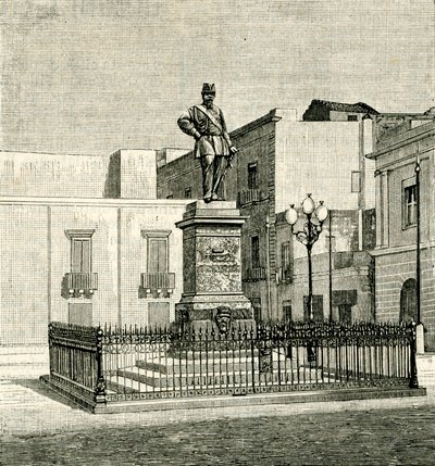 Vittorio Emanuele II Anıtı (1820-1878), Eugenio Maccagnani (1852-1930), Lecce, Apulia, İtalya by Eugenio Maccagnani