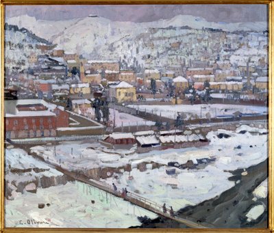 Genlerin kar altında görünümü, İtalya (Kar altında Cenova