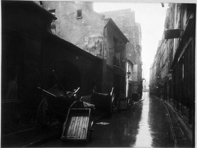 La rue de Bievre - photography by Eugene Atget by Eugène Atget