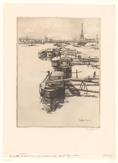 Arka planda Eyfel Kulesi ile Paris