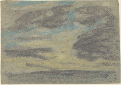 Denizin Üzerindeki Bulutlar by Eugène Boudin