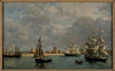Camaret limanı by Eugene Louis Boudin