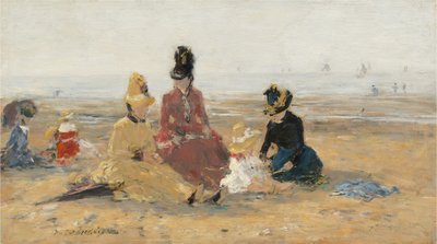 Sahilde, Trouville by Eugène Boudin