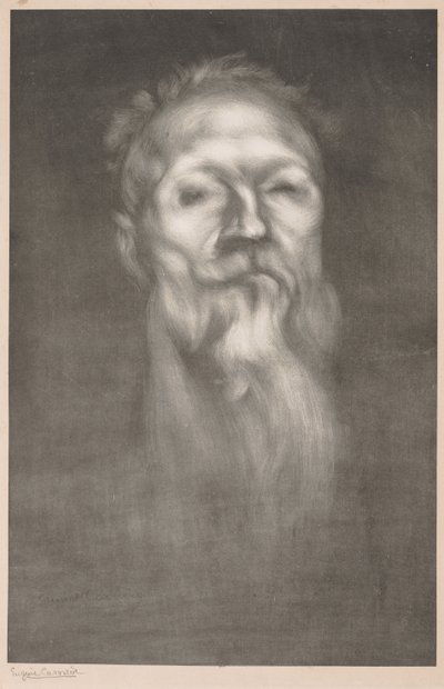 Auguste Rodin. by Eugène Carrière