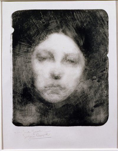Genç Kızın Başı, 1890 by Eugène Carrière
