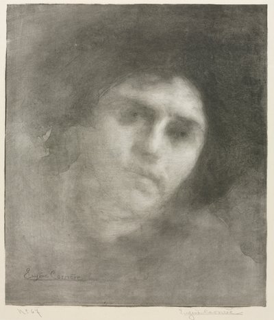 Madam Eugène Carrière (büyük tabak) by Eugène Carrière