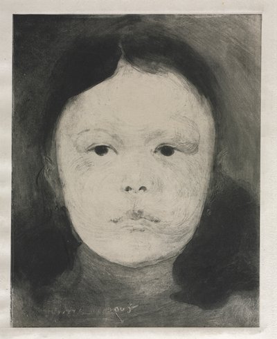 Marguerite Carriere, 1890. by Eugène Carrière