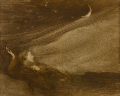 Düşünen Kişi, 1901 by Eugène Carrière