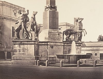Monte Cavallo, 1848-52. by Eugène Constant