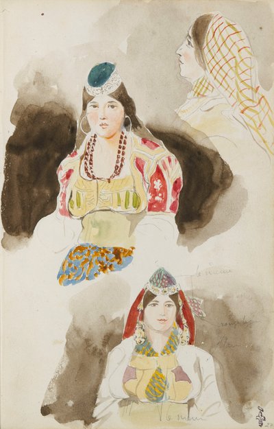 Fas seyahat albümü by Ferdinand Victor Eugene Delacroix