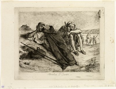 Oran Arapları by Eugène Delacroix