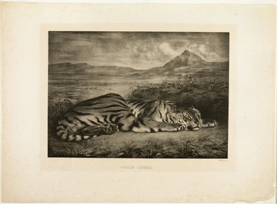 Bengal kaplanı by Eugène Delacroix