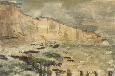 Dieppe Views'deki ve Dieppe çevresindeki tebeşir kayalıkları, 1852-1855 (dizi başlığı) by Eugène Delacroix
