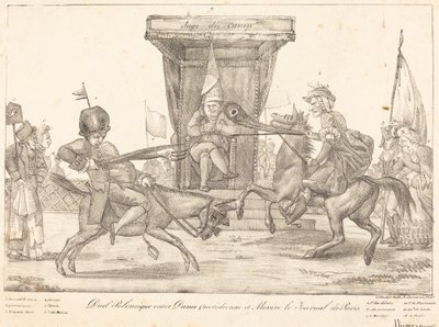 Polemik Düello, 1821. by Eugène Delacroix