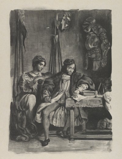 Goetz von Berlichingen Anılarını Yazıyor, 1836-43., 1836-43. by Eugène Delacroix