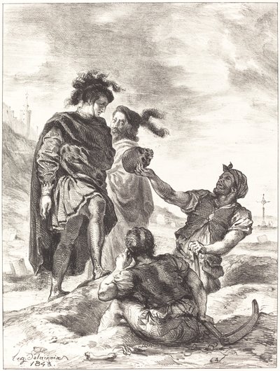 Hamlet ve Horatio, Mezar Kazıcıları Yasası V, Sahne I, 1843