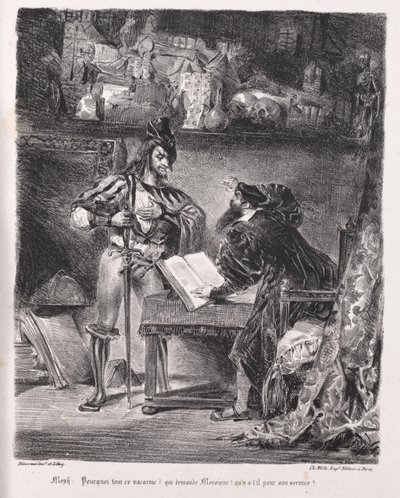 Faust için çizimler: Mephistopheles Faust