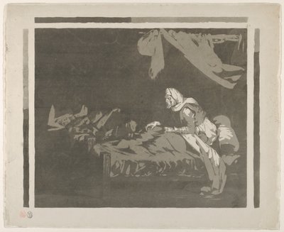 Bir Askeri Hastanenin içi, 1828 veya öncesi., 1828 veya öncesi. by Eugène Delacroix