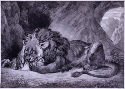 Atlas Aslanı by Eugène Delacroix