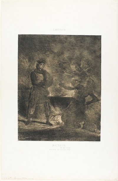 Macbeth ve Cadılar by Eugène Delacroix