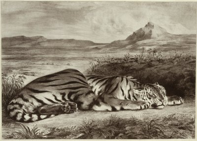 Kraliyet Kaplanı by Eugène Delacroix