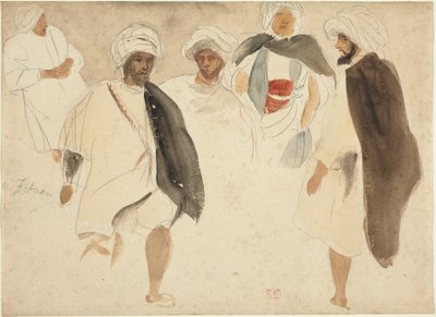 Arapların Çalışması. by Eugène Delacroix
