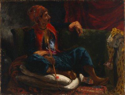 Sigara içen, 19. yüzyıl. by Eugène Delacroix